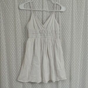 Kingston white dress with Lace Detail